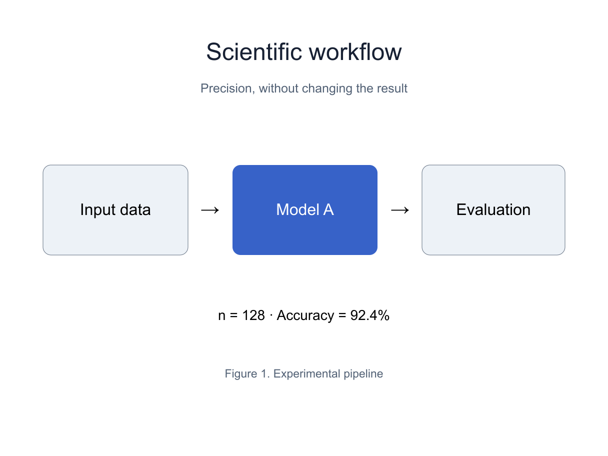 Original demonstration figure with a blue Model A module between Input data and Evaluation